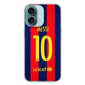 Чехлы Месси для iPhone 16 Plus (AlphaPrint) (Messi Barca 10)