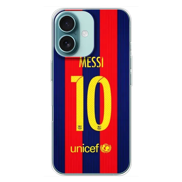 Чохол з принтом «Messi Barca 10» для iPhone 16 Plus