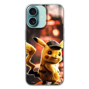 Чохол з Пікачу на iPhone 16 Plus (Милий Пікачу)