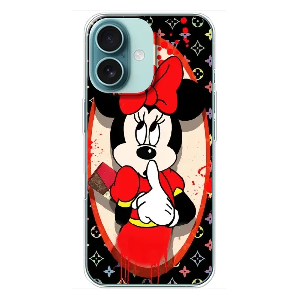 Чехол с принтом «Минни Маус ЛВ» для iPhone 16 Plus