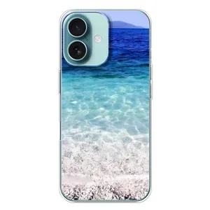 Силиконовый чехол с КАРТИНКАМИ лето для iPhone 16 Plus (AlphaPrint) (Море)