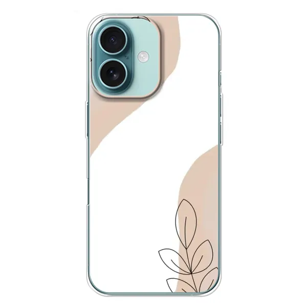 Чехол с принтом «Нюдовая веточка абстракция» для iPhone 16 Plus