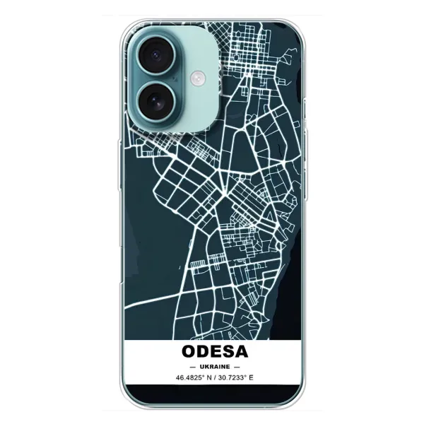 Чехол с принтом «Одесса» для iPhone 16 Plus