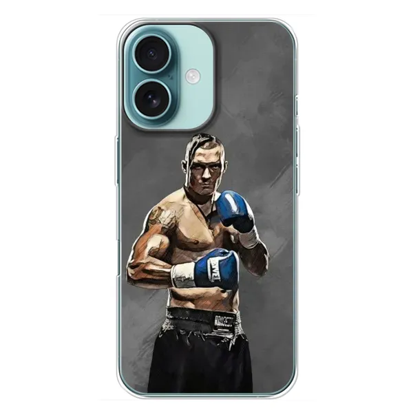 Чехол с принтом «Александр Усик» для iPhone 16 Plus