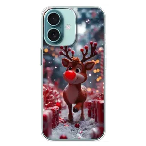 Яскравий чохол для iPhone 16 Plus з Зимові Оленята (Олень серед подарунків)