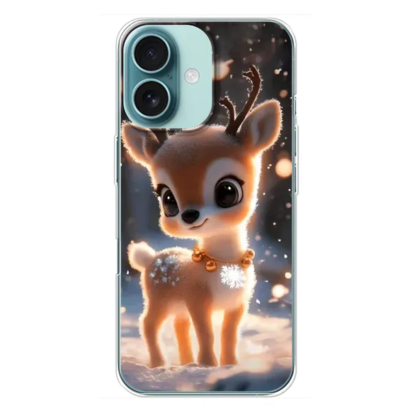 Чехол с принтом «Олененок» для iPhone 16 Plus