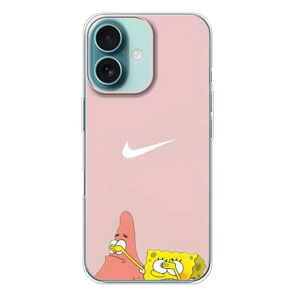 Чохол з принтом «Патрік і Губка» для iPhone 16 Plus