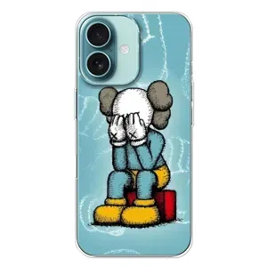 Чехлы для iPhone 16 Plus - Bearbrick Louis Vuitton (PREMIUMPrint) (Плач Bearbrick)