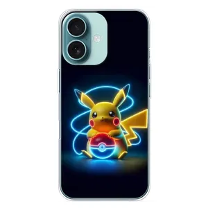 Чохол з Пікачу на iPhone 16 Plus (Покемон)
