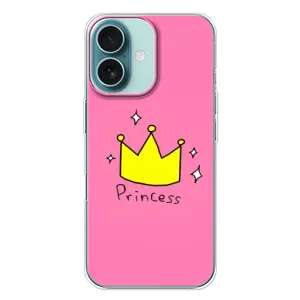 Чехол с картинкой (Стильные) для Айфон 16 Плюс - (AlphaPrint) (Princess)