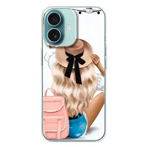 Чехол с печатью для iPhone 16 Plus - (Мода) (AlphaPrint) (Путешествие)