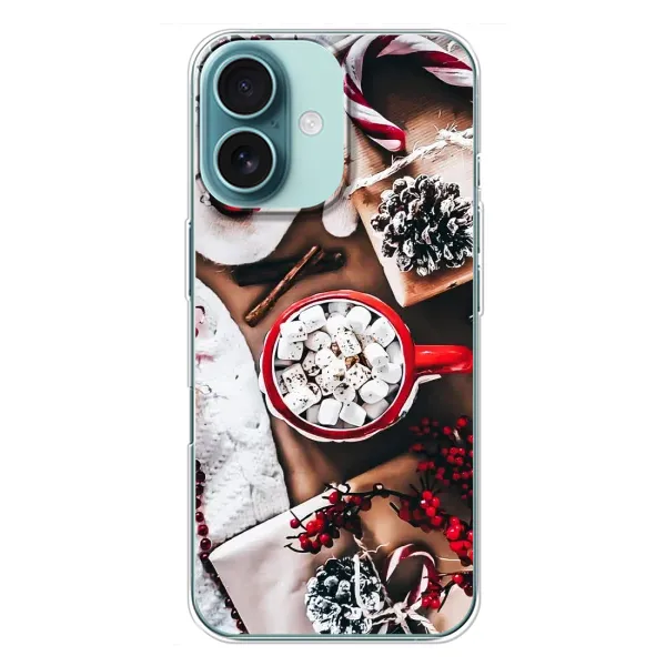 Чехол с принтом «Рождественская атмосфера» для iPhone 16 Plus