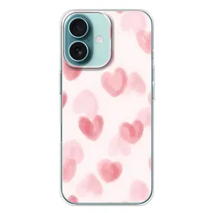 Чехол с розовым рисунком для iPhone 16 Plus