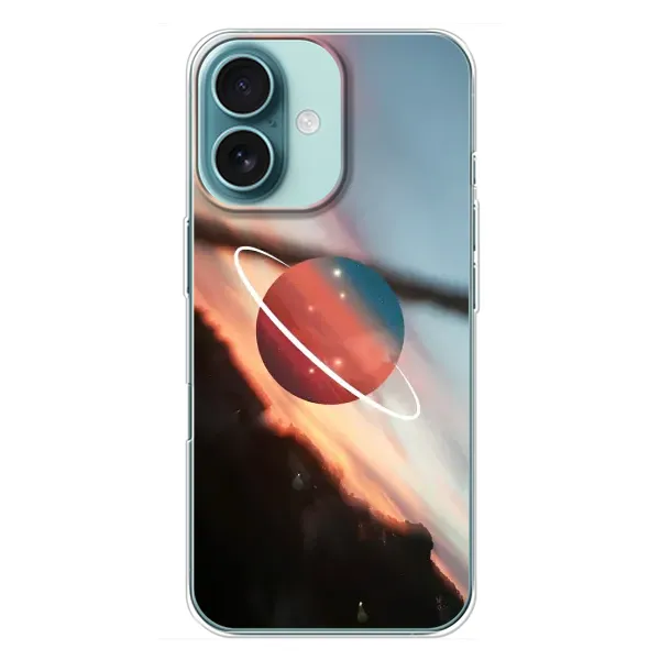 Чохол з принтом «Сатурн» для iPhone 16 Plus