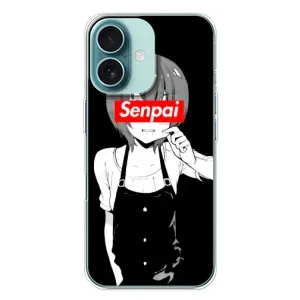 Чехлы Персонажи Аниме Наруто для iPhone 16 Plus (AlphaPrint) (Senpai)