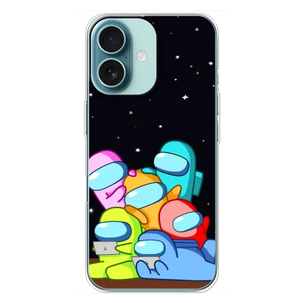 Чехол с принтом «Скины в космосе» для iPhone 16 Plus Чехол с принтом «Скины в космосе» для iPhone 16 Plus