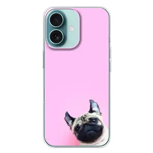 Чехлы с собаками для iPhone 16 Plus (VPrint) (Смешная собака)