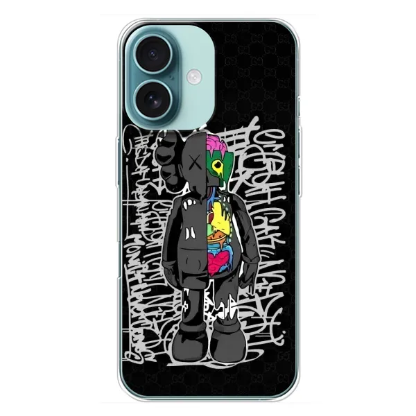 Чехол с принтом «Стиль Bearbrick» для iPhone 16 Plus
