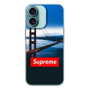 Чехол для iPhone 16 Plus с картинкой Supreme (AlphaPrint) (Стиль Supreme)