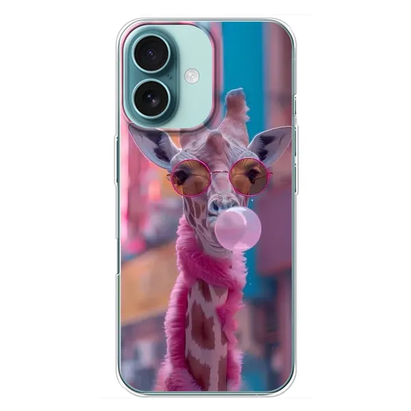 Чехол с принтом «Стильный жирав» для iPhone 16 Plus