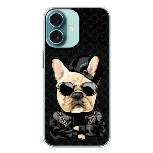 Чехлы с крутыми принтами для iPhone 16 Plus - (PREMIUMPrint) (Стильная собака)