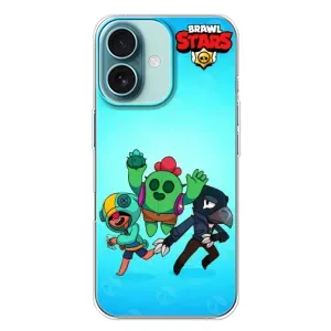 Чехлы Brawl Stars для iPhone 16 Plus (AlphaPrint) (Трио героев)
