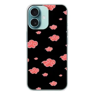 Чехлы Персонажи Аниме Наруто для iPhone 16 Plus (AlphaPrint) (Тучки Аниме)