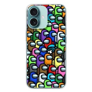 Чехол Амонг Ас для iPhone 16 Plus (AlphaPrint) (Убит)