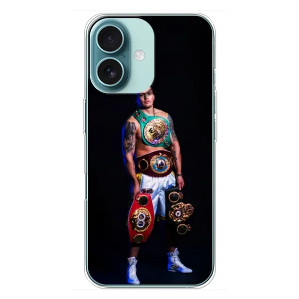 Чехол с принтом «Усик с поясами» для iPhone 16 Plus