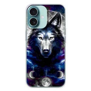 Защитные чехлы для Айфон 16 Плюс (AlphaPrint) (ХИТ продаж) ВОЛК (Волк)