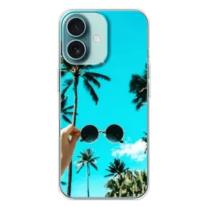 Силиконовый чехол с КАРТИНКАМИ лето для iPhone 16 Plus (AlphaPrint) (Взгляд лето)