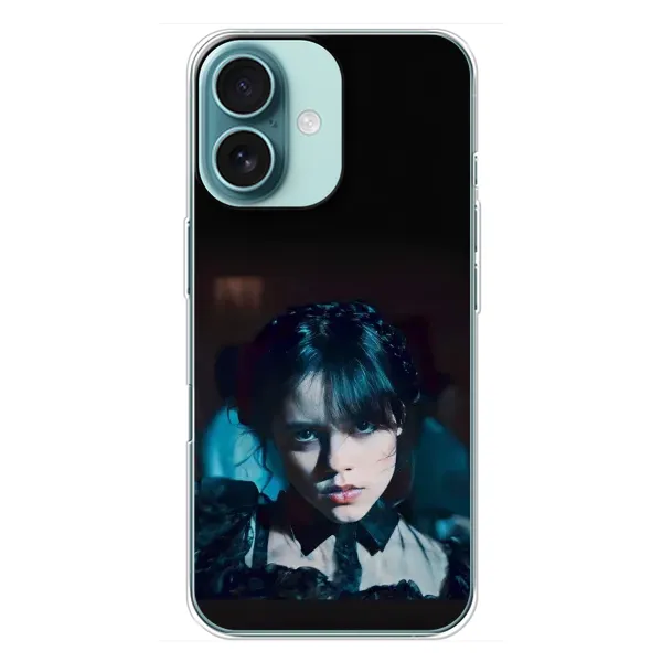 Чехол с принтом «взгляд Уэнздей» для iPhone 16 Plus