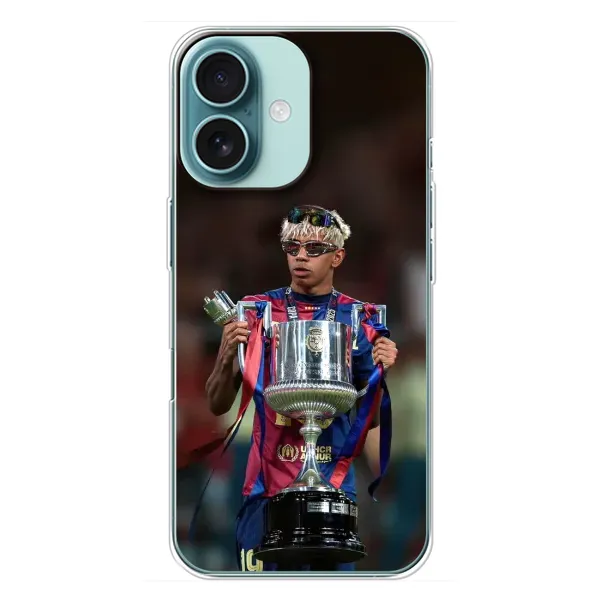 Чохол з принтом «Ямаль з кубком» для iPhone 16 Plus