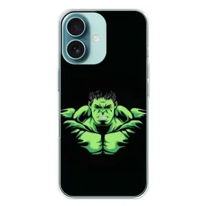 Чехлы с героями Марвел iPhone 16 Plus (VPrint) (Зелёный Халк)