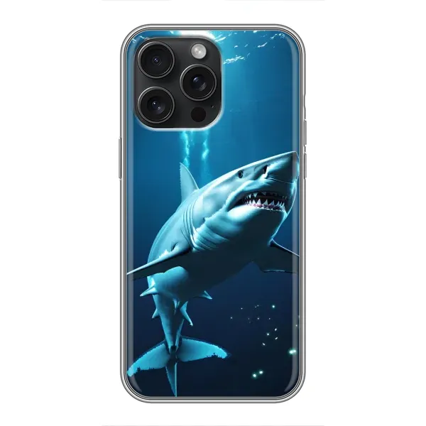 Чехол с принтом «Акула под водой» для iPhone 16 Pro Max