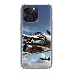 Чехол с мемом Тралалело тралала на iPhone 16 Pro Max (Бомбардиро крокодило)
