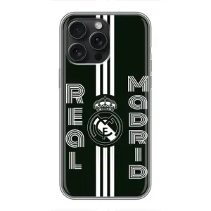 ФК Реал Мадрид чехлы для iPhone 16 Pro Max (AlphaPrint) (черно белый Реал)