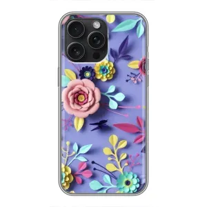 Чехлы с Цветами для iPhone 16 Pro Max (VPrint) (Цветочный дизайн)
