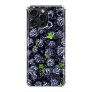 Чехлы с Фруктами для iPhone 16 Pro Max (VPrint) (Ежевика)