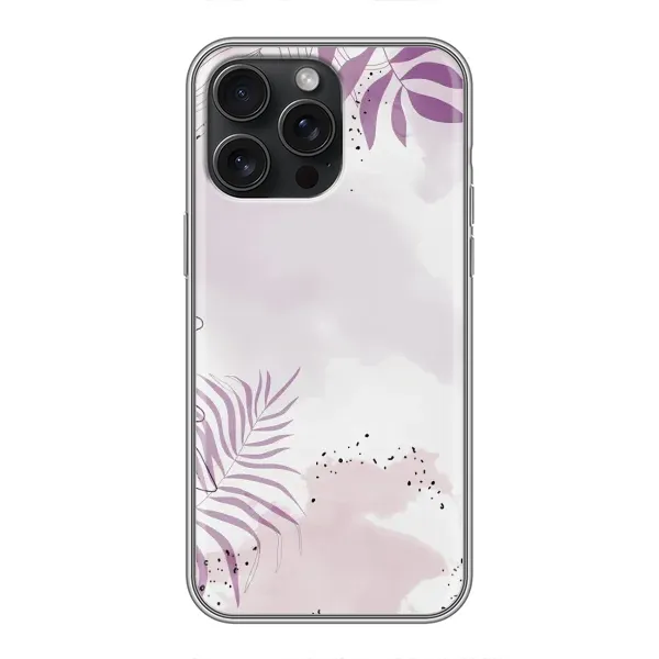 Чохол з принтом «Фіолетове листя» для iPhone 16 Pro Max Чохол з принтом «Фіолетове листя» для iPhone 16 Pro Max