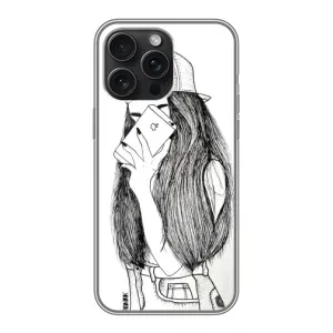 Чехол с печатью для iPhone 16 Pro Max - (Мода) (AlphaPrint) (Фото девочки)