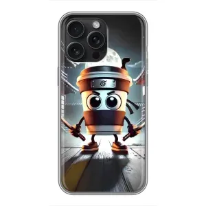 Чехол с мемом Тралалело тралала на iPhone 16 Pro Max (Капучино асасино)