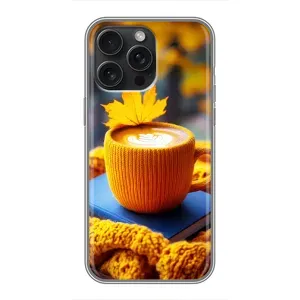 Чохол з унікальним дизайном 'Осінь з кавою' для iPhone 16 Pro Max (Кава на жовтому пледі)