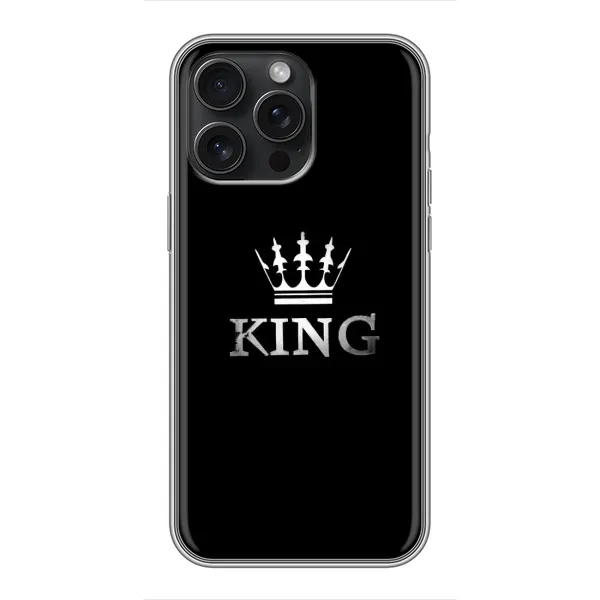 Чехол с принтом «KING» для iPhone 16 Pro Max Чехол с принтом «KING» для iPhone 16 Pro Max