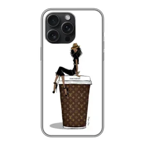 Чехлы Луи Витон для iPhone 16 Pro Max (AlphaPrint - LOUIS VUITTON) (кофе LOUIS VUITTON)