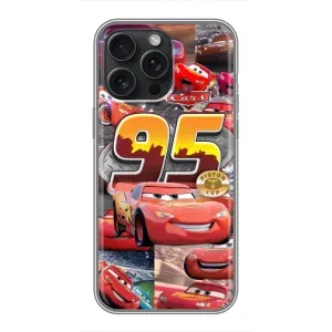 Силиконовый чехол Маквин для iPhone 16 Pro Max (Коллаж Молния Маквин)