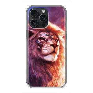 Чехол со Львом для iPhone 16 Pro Max (VPrint) (Красочный Лев)