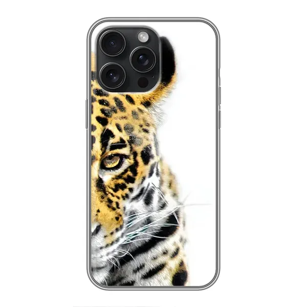 Чехол с принтом «Леопард» для iPhone 16 Pro Max