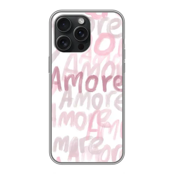 Чехол с принтом «Аморе любовь» для iPhone 16 Pro Max Чехол с принтом «Аморе любовь» для iPhone 16 Pro Max