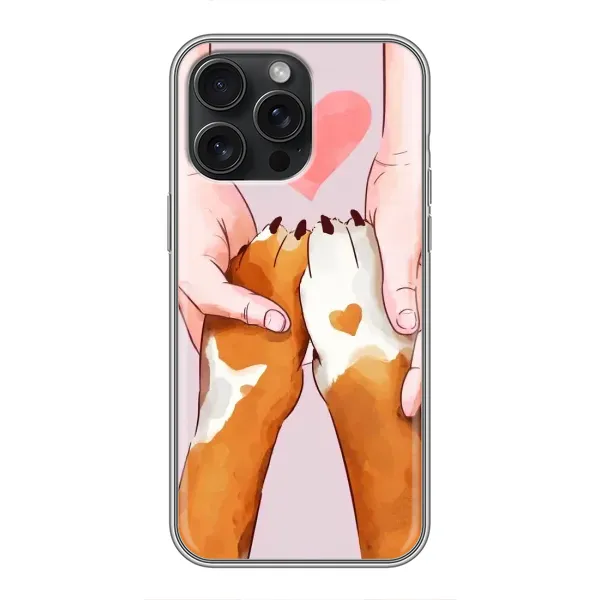 Чехол с принтом «Любовь к собакам» для iPhone 16 Pro Max Чехол с принтом «Любовь к собакам» для iPhone 16 Pro Max